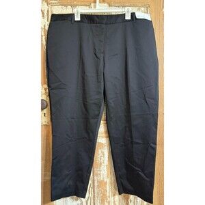 Liz Claiborne Emma Mid-Rise Ankle Pants - Black - Size 20W